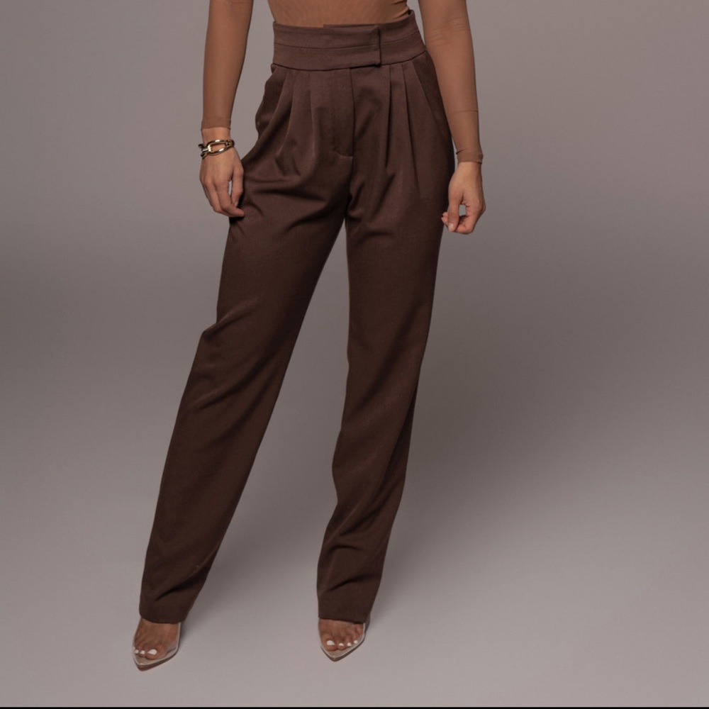 JLUXLABEL chocolate Alaia Pants